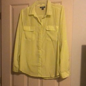 Long sleeve lemon lime top